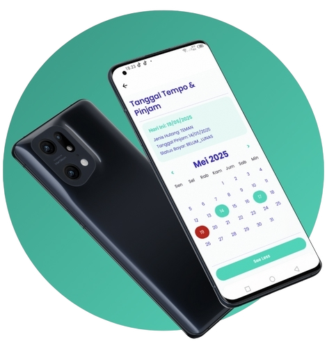 Aplikasi Lunasin di Smartphone